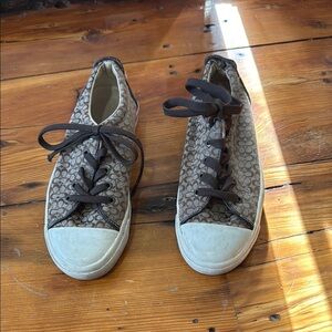 Coach Brown Casual Low Too Sneakers Shoes size 8.5